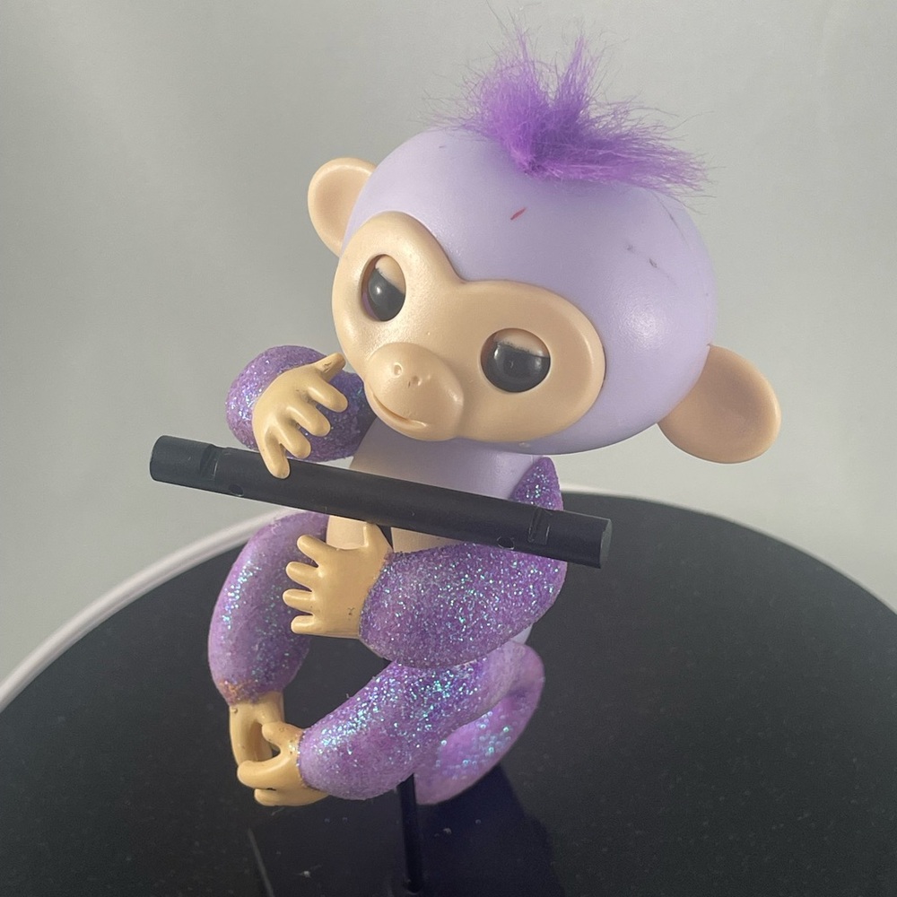 Purple Monkey Toy with Glitter